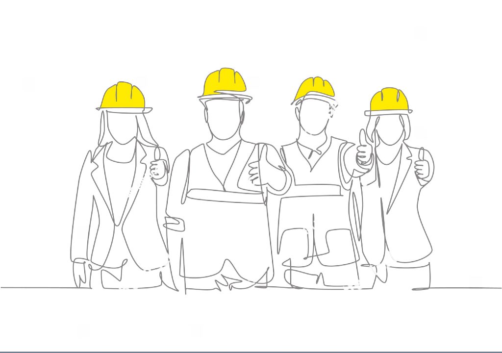 stock vector one line drawing of young happy male and female building builder groups wearing helmet giving 1750423592 1 سازنده انواع اسکلت های فلزی و بهترین سوله سازی در مشهد https://manasooleh.ir/wp-content/uploads/2024/03/MANA-SOOLE.png