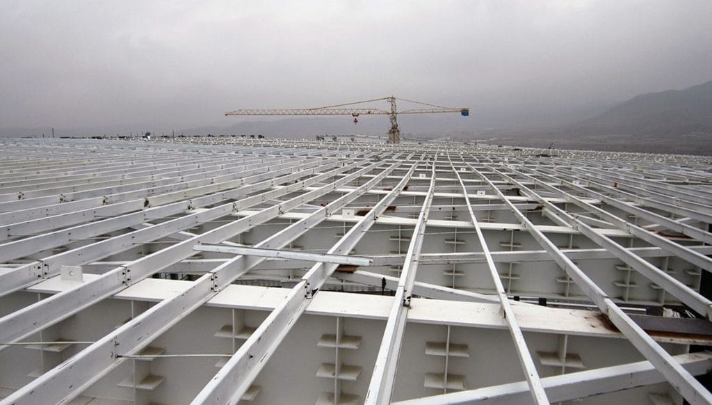 ساخت اسکلت فلزی سالن ورزشی در خراسان رضوی