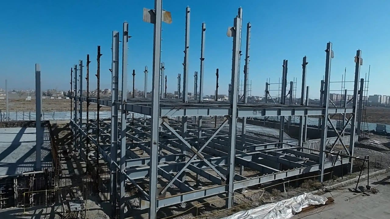 اسکلت فلزی طراحی سفارشی ویژه صنایع مشهد